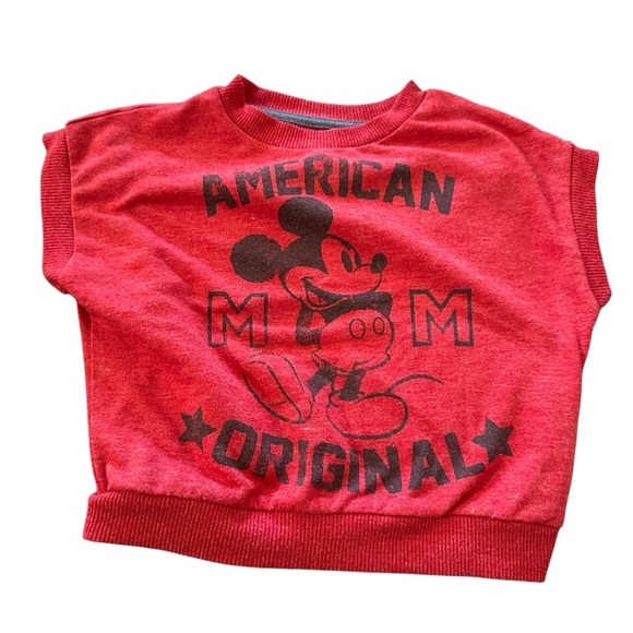 Disney Red Mickey Mouse Sweatshirt - Picture 1 of 3